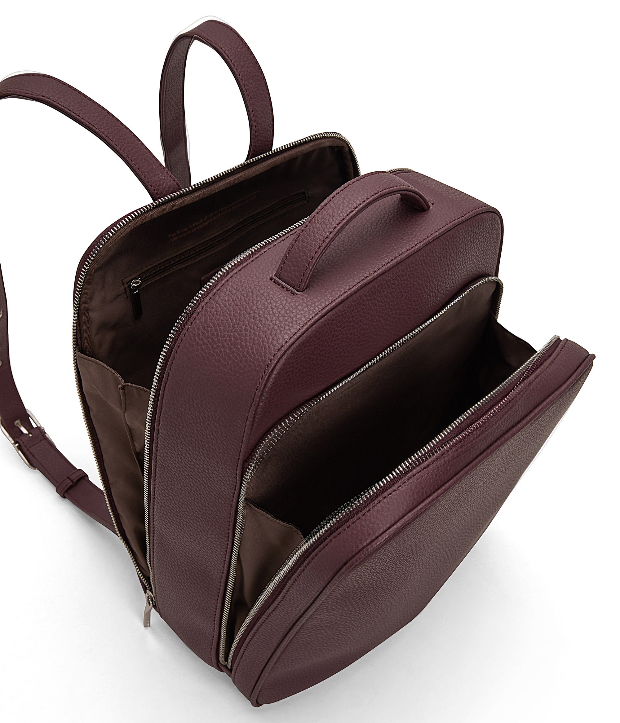 MATT & NAT NAVA Vegan Backpack Deep Red Passion Purity laptop women\'s day pack NAVA Vegan Backpack - Purity | Matt & Nat Canada main image 4