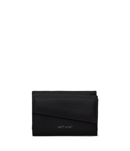 TANI Small Vegan Wallet - Purity | Color: Black - variant::black