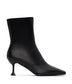 AMOUR Women's Vegan High Heel Boots | Color: Black - variant::black