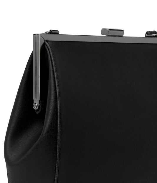 REIKA Vegan Frame Crossbody Bag - Vintage | Color: Black - variant::blkant