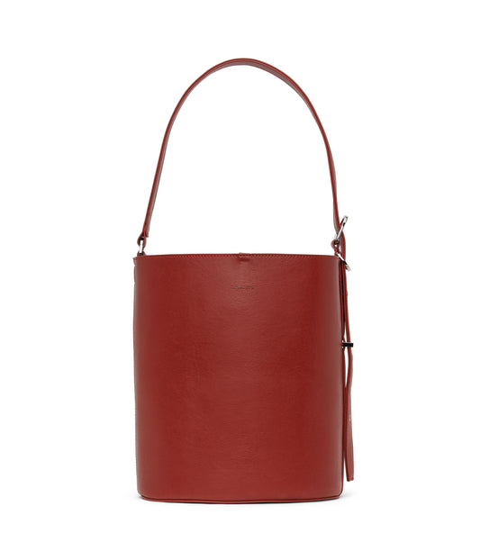 AZUR Vegan Bucket Bag - Vintage | Color: Red - variant::barn