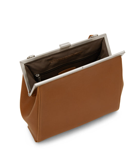 REIKA Vegan Frame Crossbody Bag - Vintage | Color: Brown - variant::chili