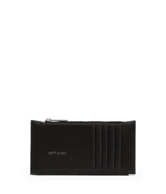 JESSE Slim Vegan Wallet - Vintage | Color: Black - variant::black