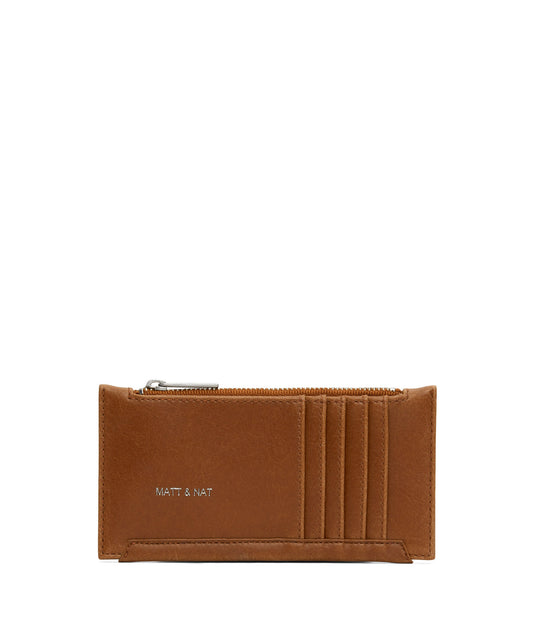 JESSE Slim Vegan Wallet - Vintage | Color: Brown - variant::chili