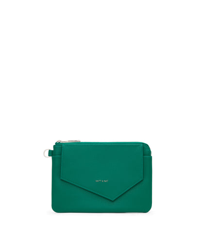 NIA Vegan Wristlet Wallet - Arbor | Color: Green - variant::peacock