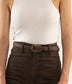 BRI Women’s Vegan Belt - Purity | Color: Brown - variant::carotene