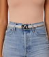 LORIA Women’s Vegan High Waist Belt - Purity | Color: Beige - variant::opal