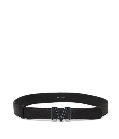 REE Women’s Vegan Leather Belt - Purity | Color: Black - variant::black