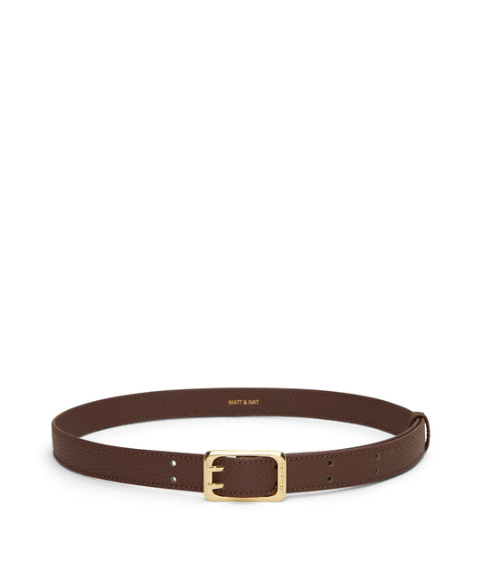 ZANA Vegan Leather Waist Belt - Purity | Color: Brown - variant::chocolate