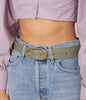 NEIL Women's Vegan Leather Belt | Color: Brown - variant::chili