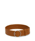 ORA Women's Vegan Wide Belt | Color: Brown - variant::chili