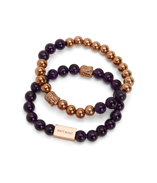 CALMING  Bead & Charm Bracelet | Color: Purple - variant::purple