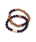 CALMING Bead & Charm Bracelet | Color: Purple - variant::purple