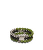 LAUGHING Bead & Charm Bracelet In Green | Color: Green - variant::green