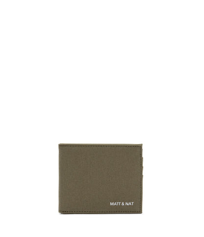 RUBBEN Vegan Folded Wallet - Canvas | Color: Green - variant::olive