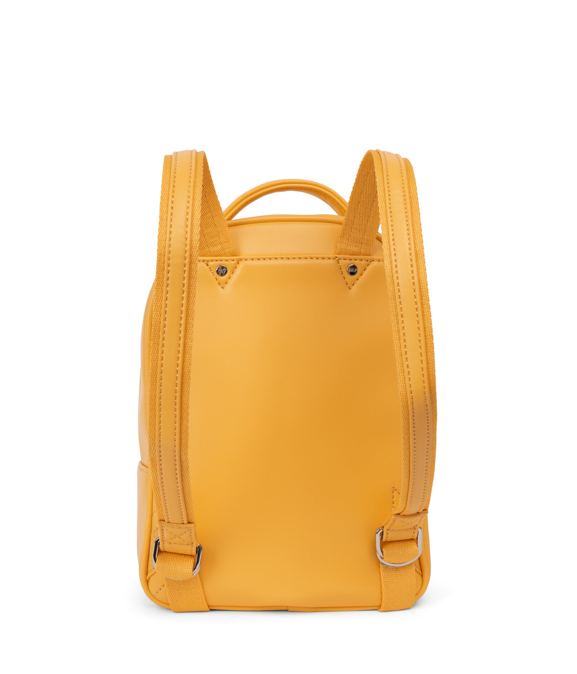 CAROSM Small Vegan Backpack - Loom | Color: Yellow - variant::citrine