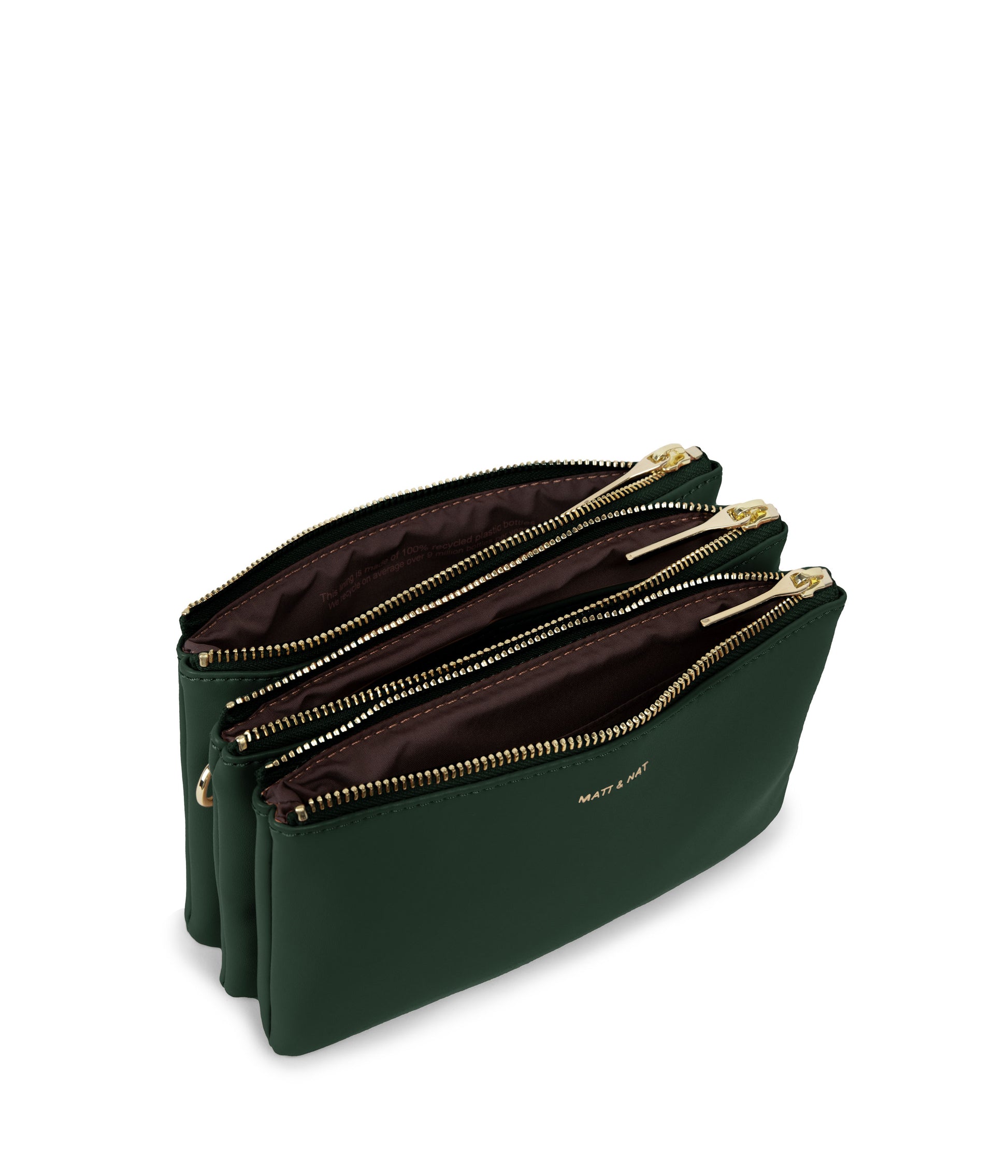 TRIPLET Vegan Crossbody Bag - Loom | Color: Green - variant::vineyard