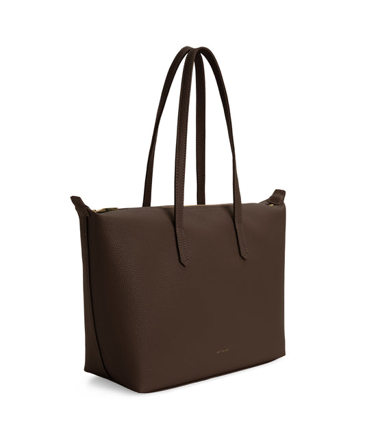 ABBI Vegan Tote Bag - Purity | Color: Brown - variant::chocolate