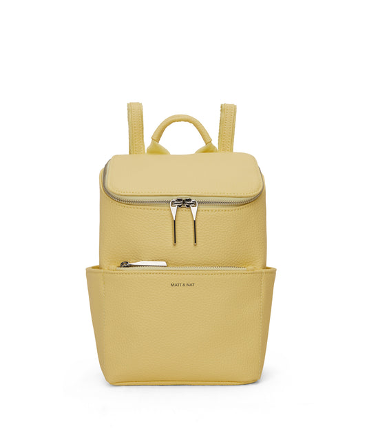 BRAVESM Small Vegan Backpack - Purity | Color: Yellow - variant::daffodil
