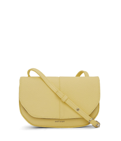 BUDA Vegan Crossbody Bag - Purity | Color: Yellow - variant::daffodil