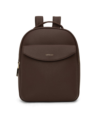 HARLEM Small Vegan Backpack - Purity | Color: Brown - variant::chocolate