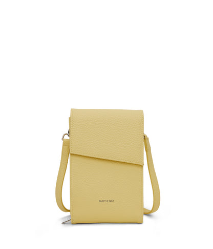 MET Vegan Crossbody Wallet - Purity | Color: Yellow - variant::daffodil