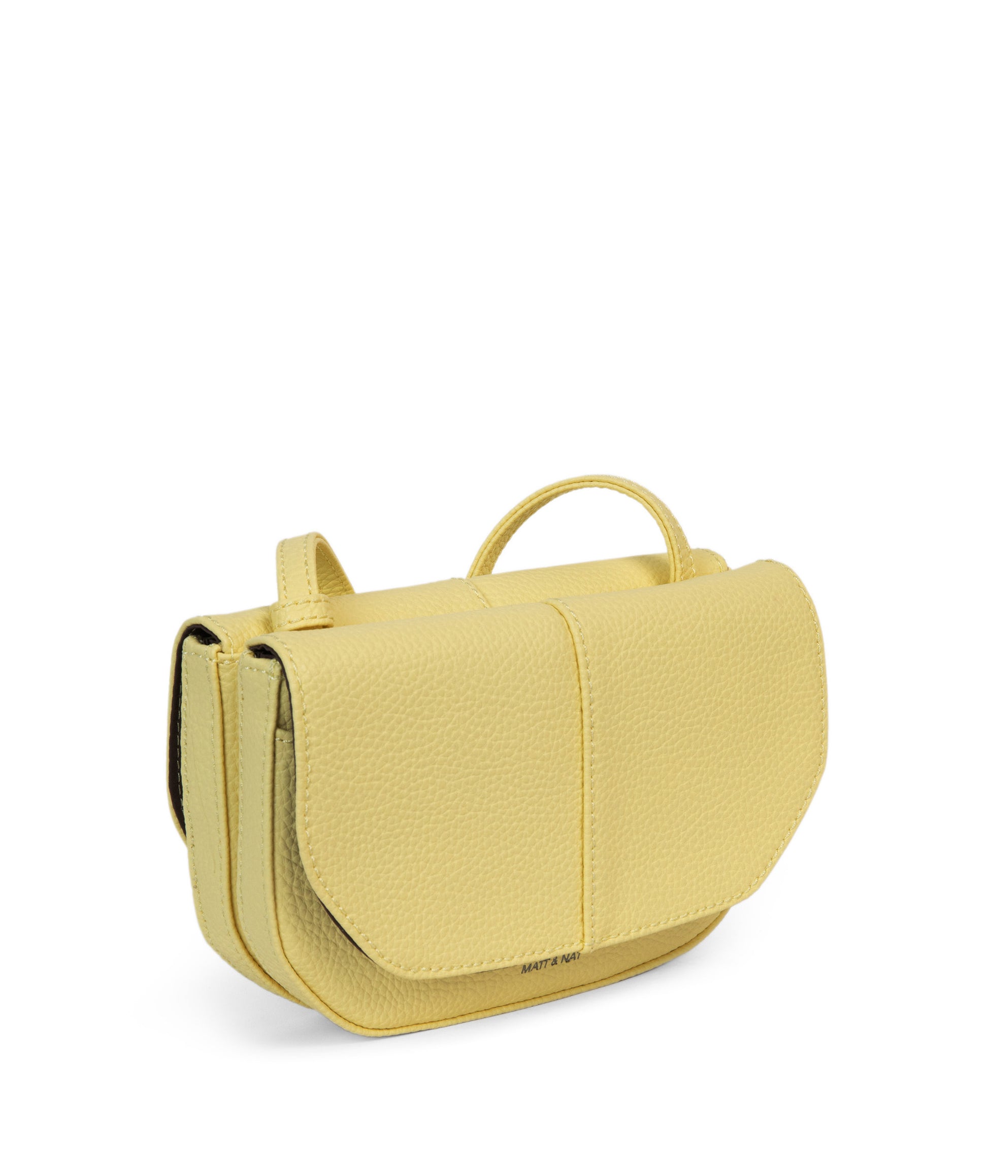 BUDA Vegan Crossbody Bag - Purity | Color: Yellow - variant::daffodil