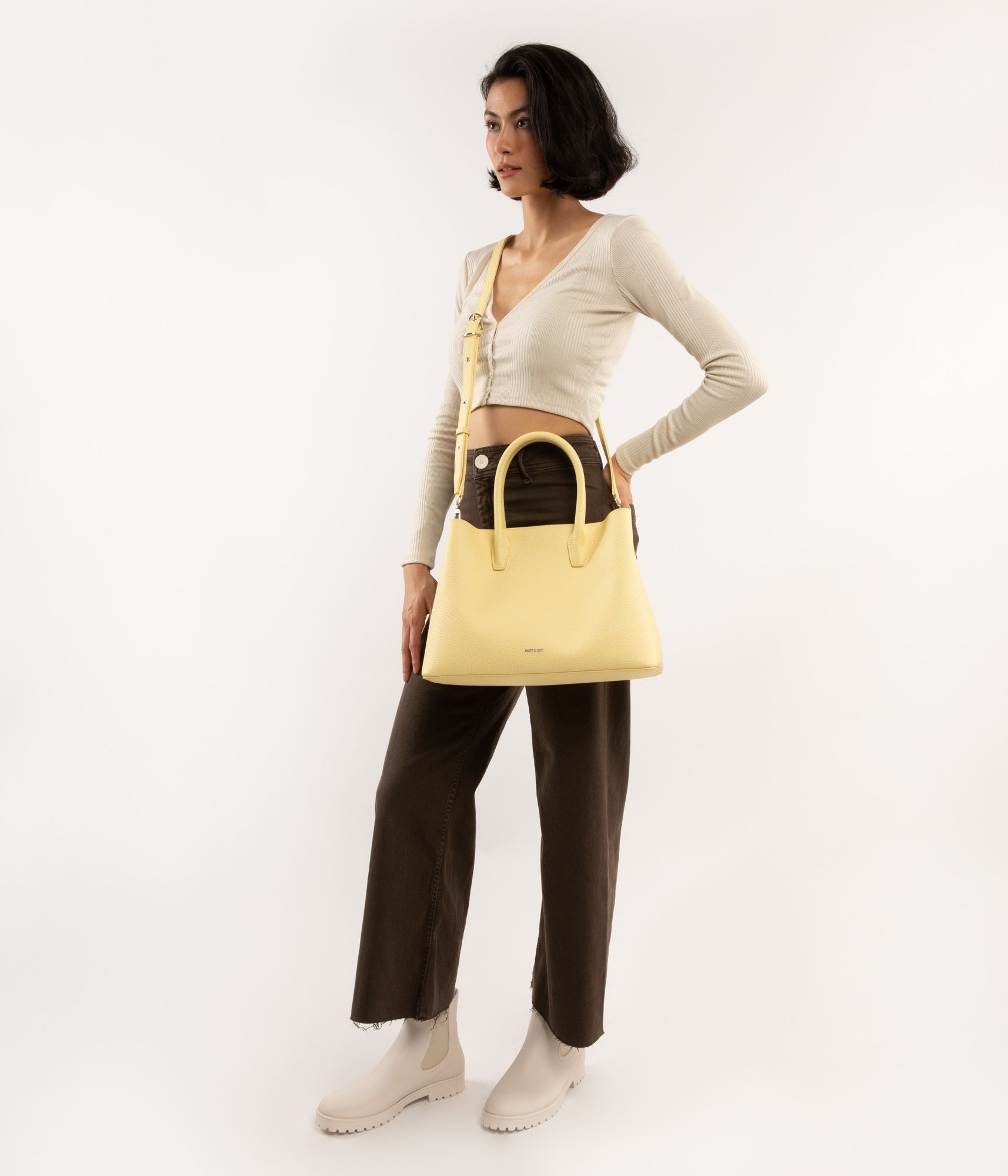Buy leton Satchel Handbag for Women, Ultra Soft Washed Vegan Leather  Crossbody Bag, Shoulder Bag, Tote Purse, H1292 Online at desertcartINDIA