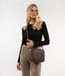 SABBI Small Vegan Satchel - Purity | Color: Brown - variant::chocolate