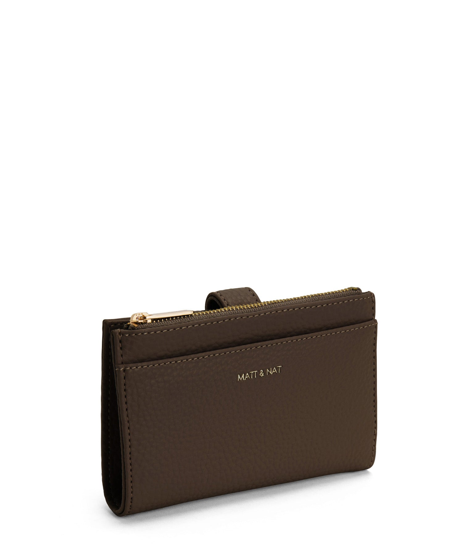 MOTIVSM Small Vegan Wallet - Purity | Color: Brown - variant::chocolate