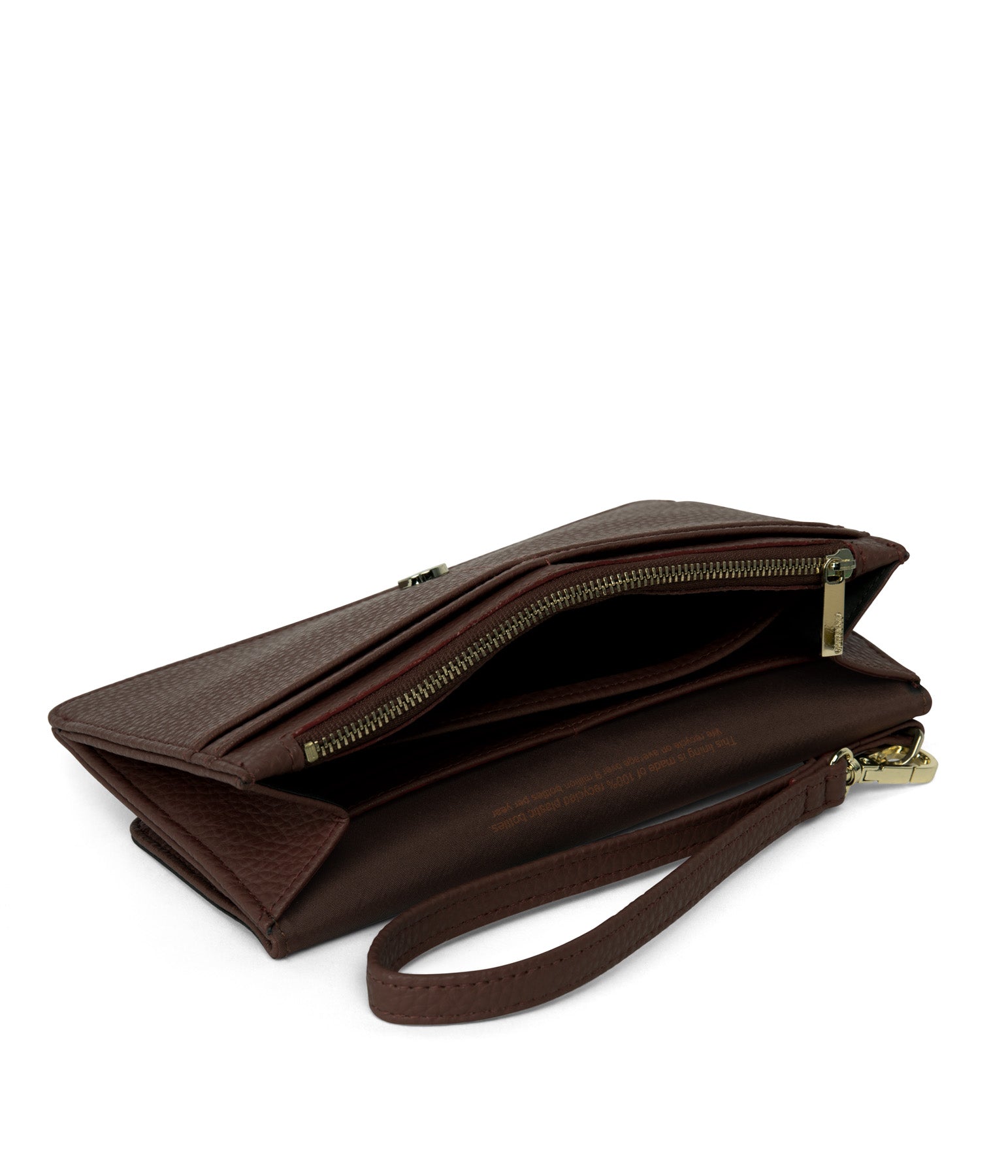 CLOE Vegan Wristlet Wallet - Purity | Color: Brown - variant::chocolate