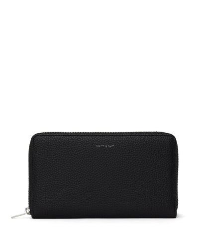 TRIP Vegan Travel Wallet - Purity | Color: Black - variant::black