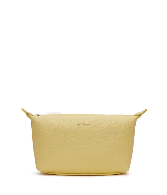 ABBI MINI Vegan Cosmetic Bag - Purity | Color: Yellow - variant::daffodil