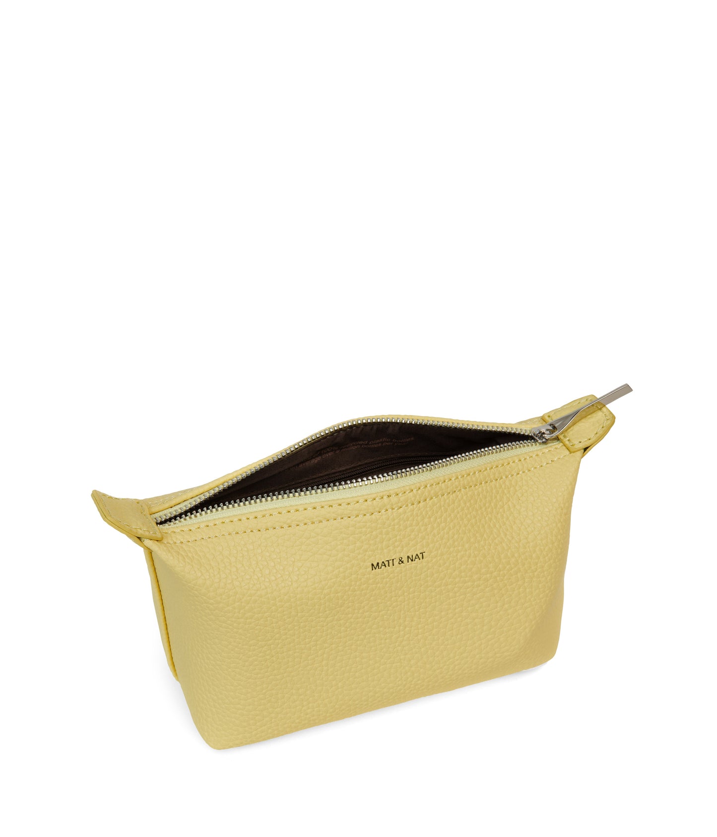 ABBI MINI Vegan Cosmetic Bag - Purity | Color: Yellow - variant::daffodil