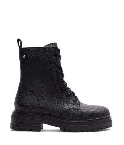 Heeled combat boots canada best sale