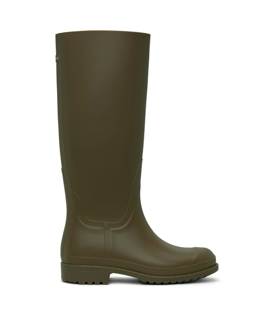 OTOKI Women's Tall Vegan Rain Boots | Color: Green - variant::olive