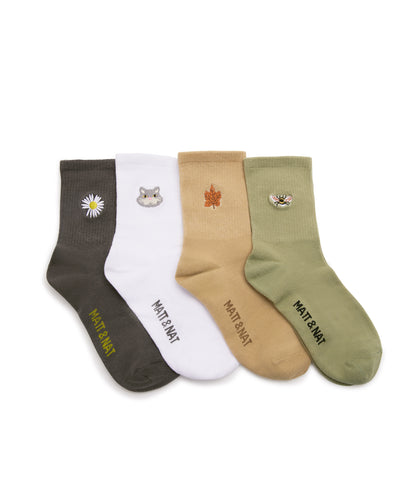 SOCK SET Organic Cotton Socks Box Set | Color Mix | Color: Green - variant::olive