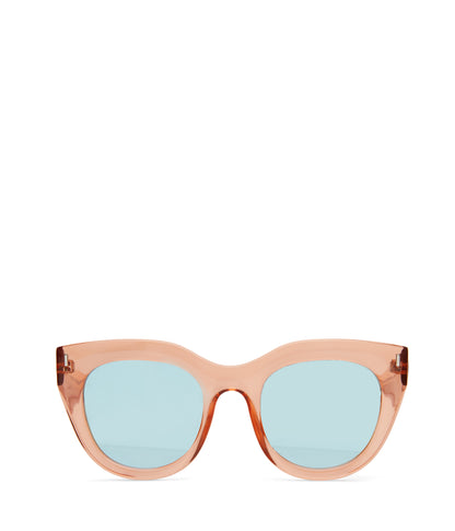 KAZ Cat-Eye Sunglasses | Color: White, Blue - variant::nudblu