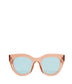 KAZ Cat-Eye Sunglasses | Color: White, Blue - variant::nudblu