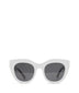 KAZ Cat-Eye Sunglasses | Color: White - variant::whismo