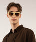 RYLEE Retro Square Sunglasses | Color: Brown - variant::pribro