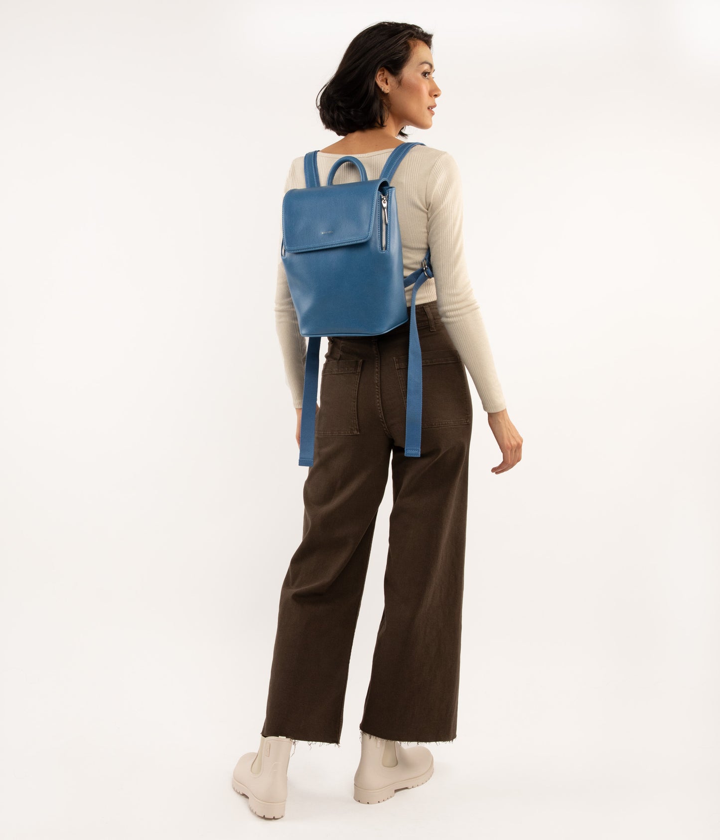 FABI Mini Vegan Backpack - Vintage | Color: Blue - variant::bluejay