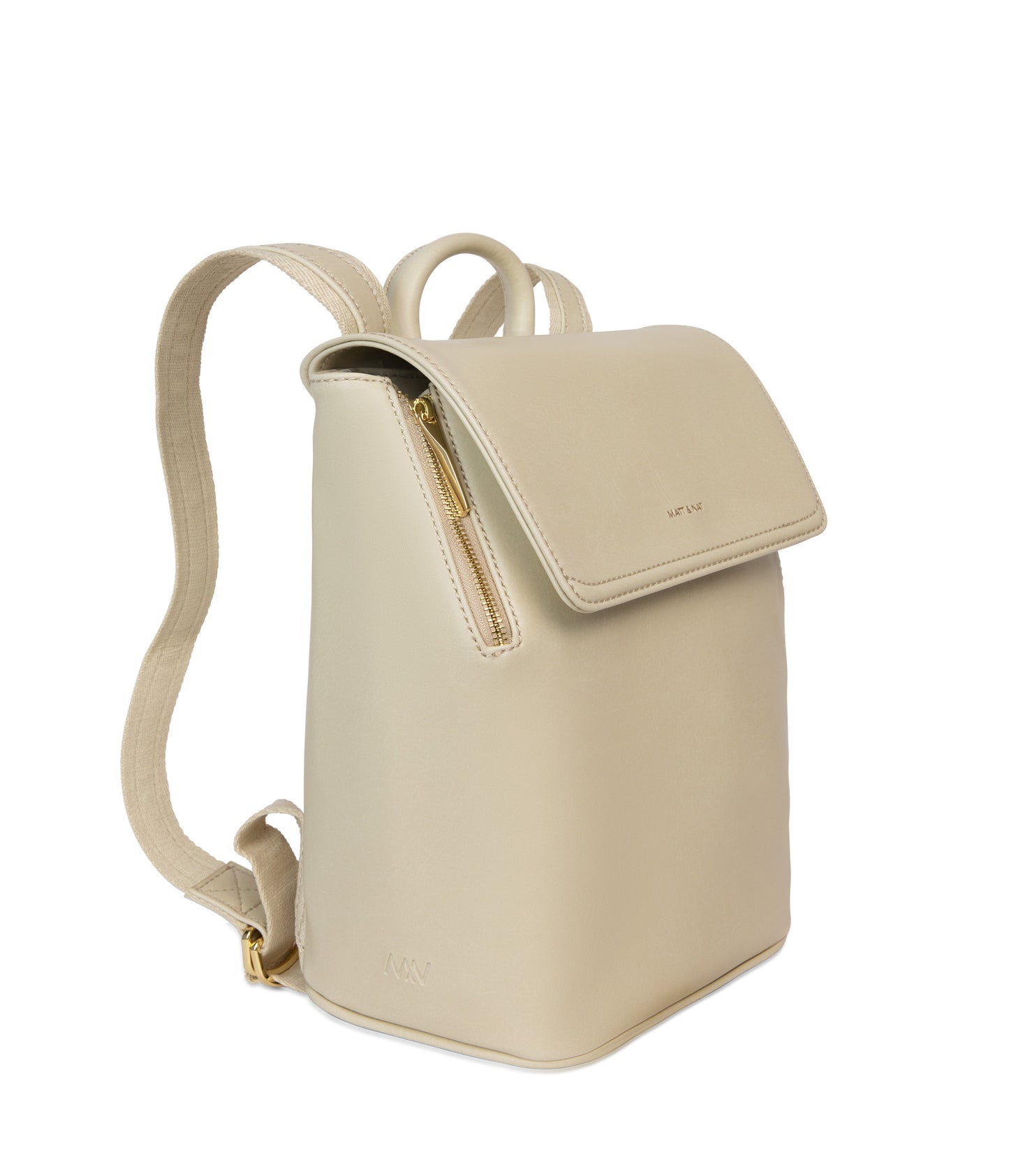 FABI Mini Vegan Backpack - Vintage | Color: White - variant::vanilla