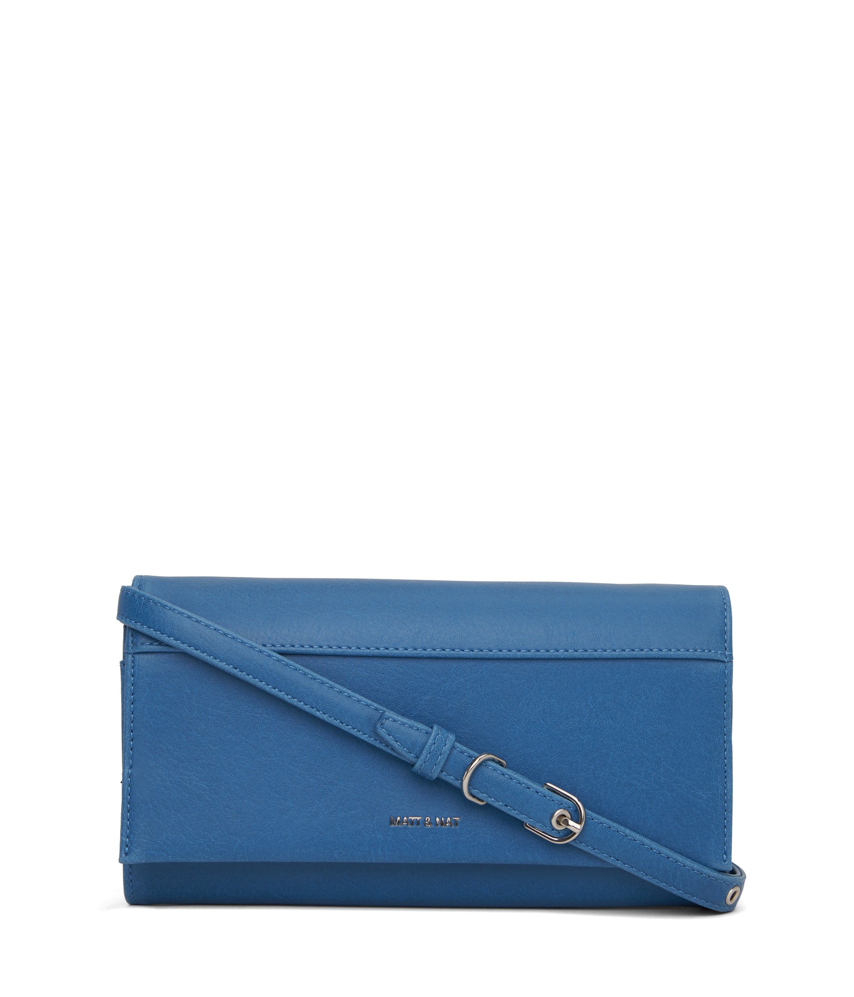 Vegan Handbag Matt Nat LETTE Vegan Wallet Crossbody Bag Vintage Bluejay