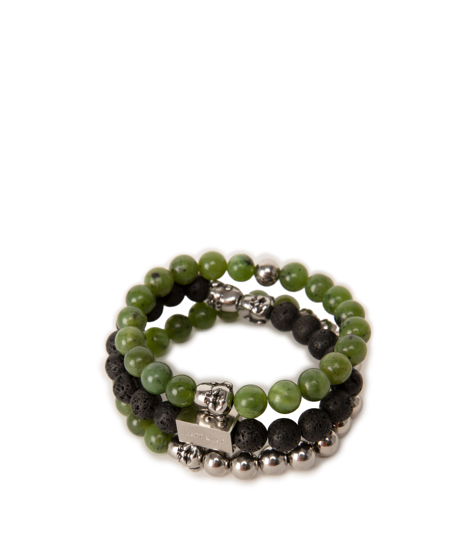 LAUGHING Bead & Charm Bracelet In Green | Color: Green - variant::green