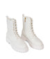 MAREE Women's Vegan Combat Boots | Color: White - variant::white