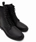 MORTON Women's Vegan Combat Boots | Color: Black - variant::black