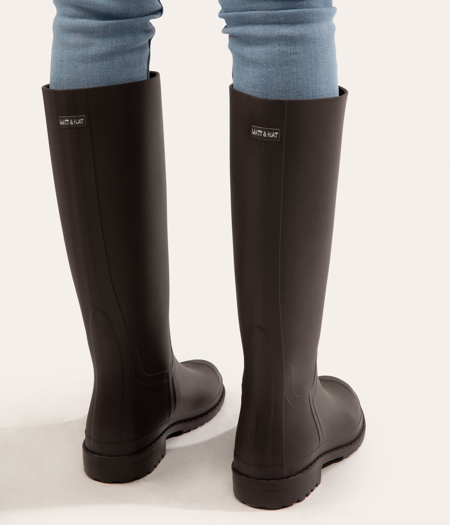 OTOKI Women's Tall Vegan Rain Boots | Color: Brown - variant::brown