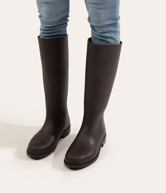OTOKI Women's Tall Vegan Rain Boots | Color: Green - variant::olive