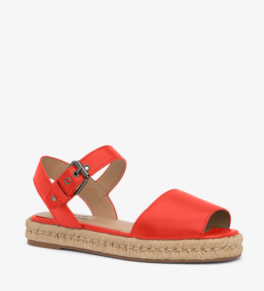 SIMONE Vegan Espadrille Sandals | Color: Red - variant::ruby